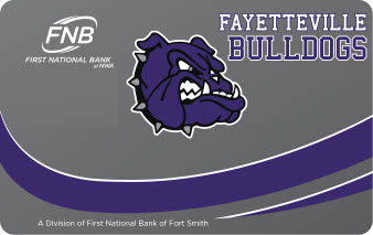 Fayetteville Bulldogs Debit Card Design