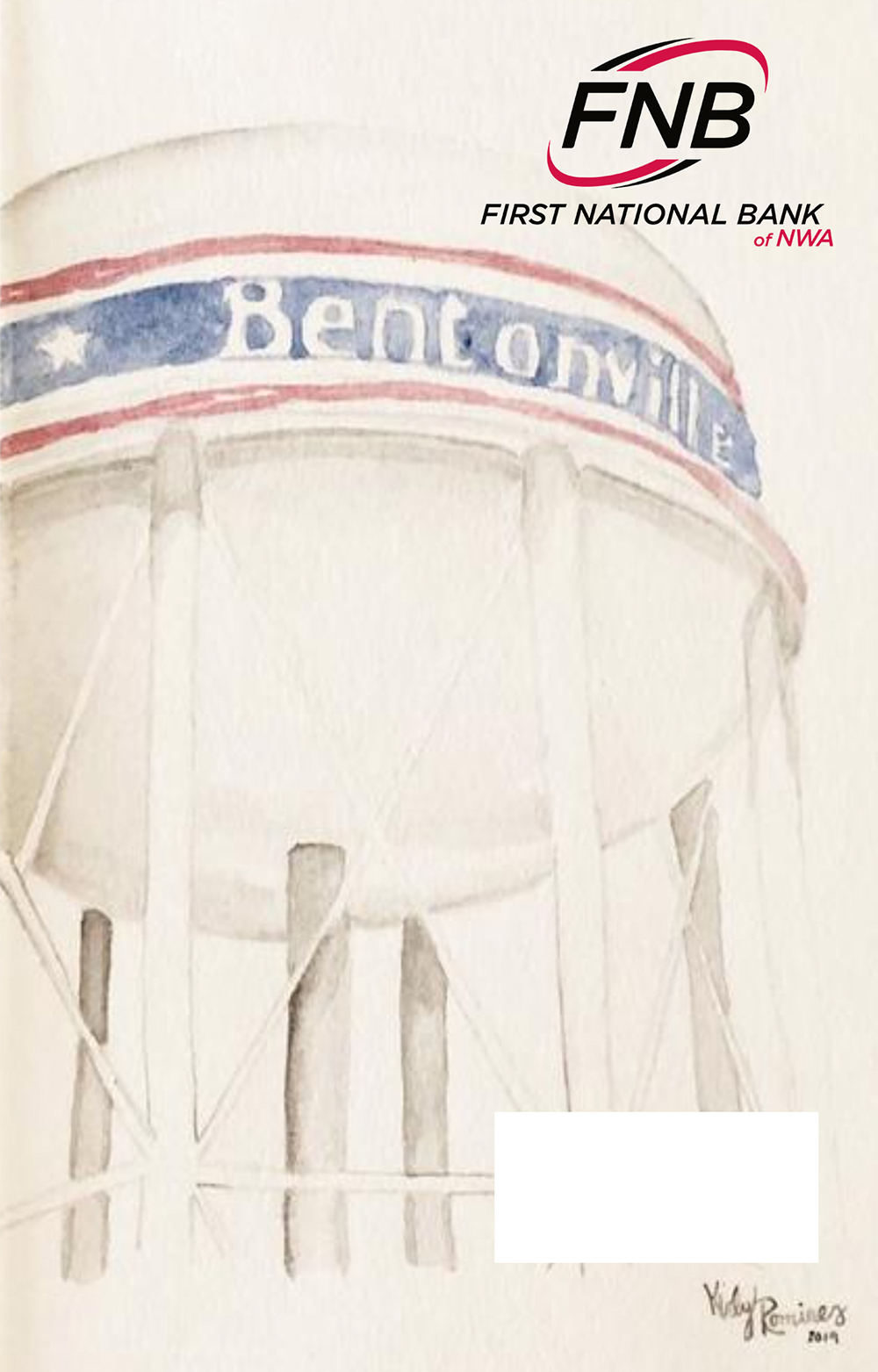 Diseño de la tarjeta de débito de la torre de agua de Bentonville